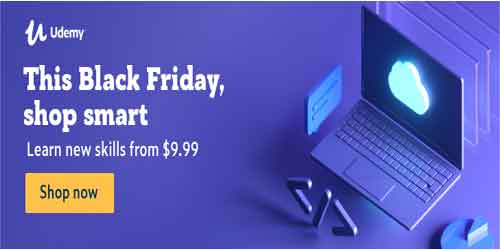 Udemy Black Friday Sale 2019 - Courses Starting at $9.99